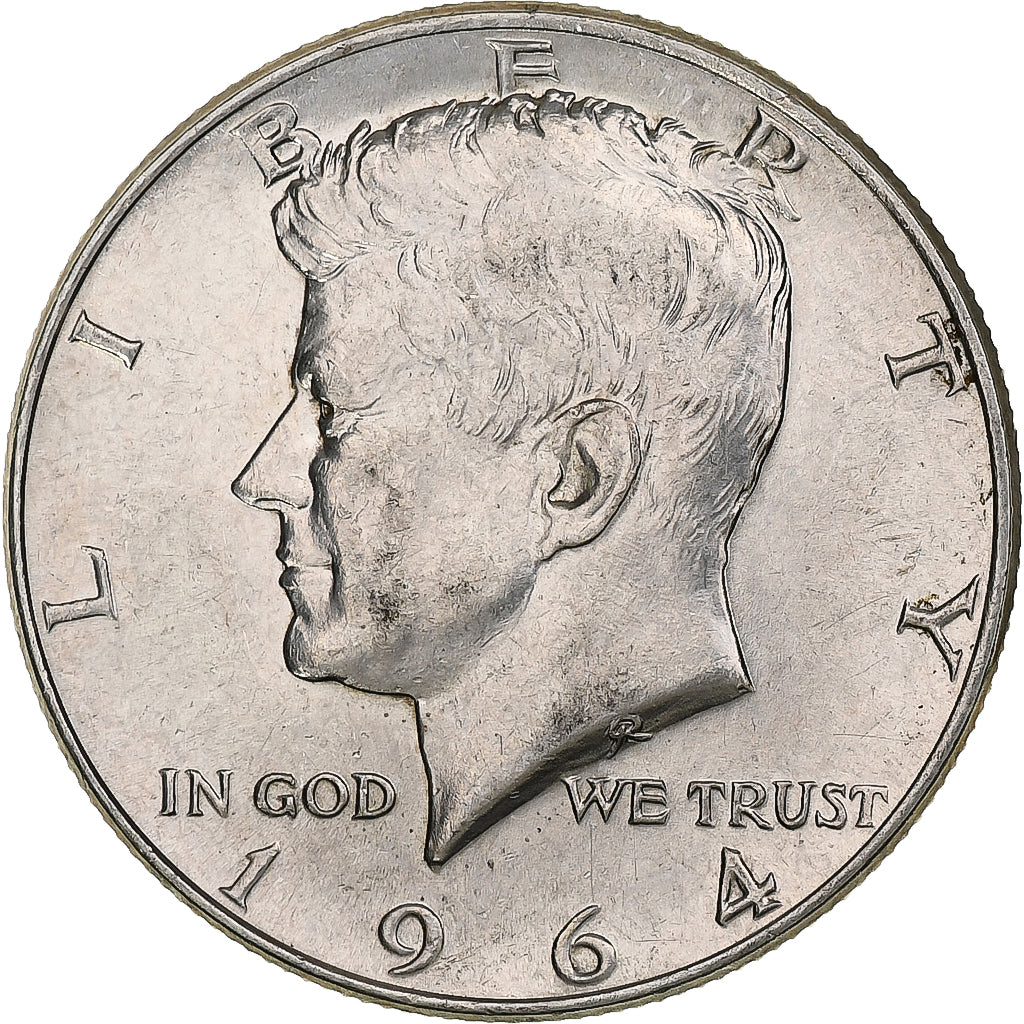 United States, Half Dollar, Kennedy, 1964, Philadelphia, Silver, EF(40-45)