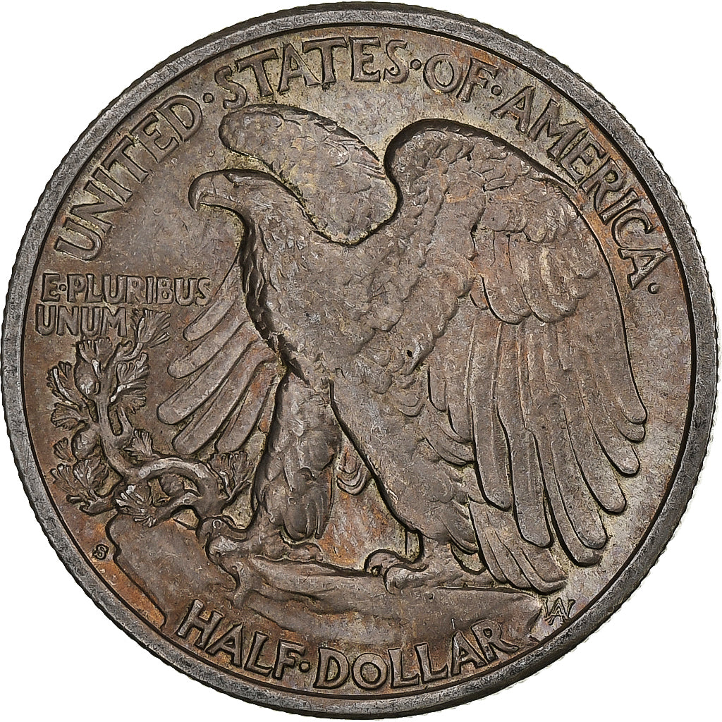 United States, Half Dollar, Walking Liberty, 1941, Philadelphia, Silver