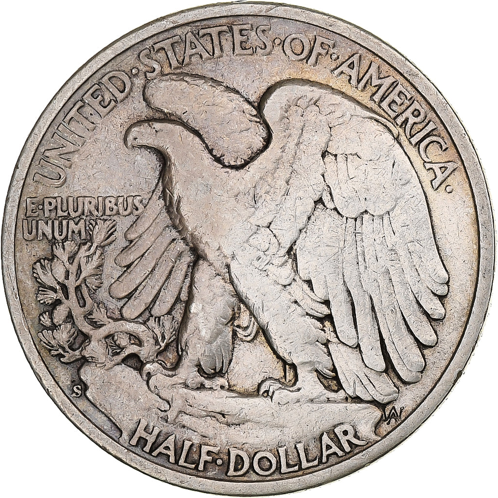 United States, Half Dollar, Walking Liberty, 1946, San Francisco, Silver