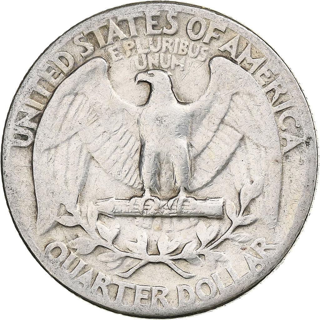 Estados Unidos, Quarter, Washington, 1939, Philadelphia, Plata, BC+, KM:164