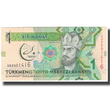 Biljet, Turkmenistan, 1 Manat, 2017, NIEUW