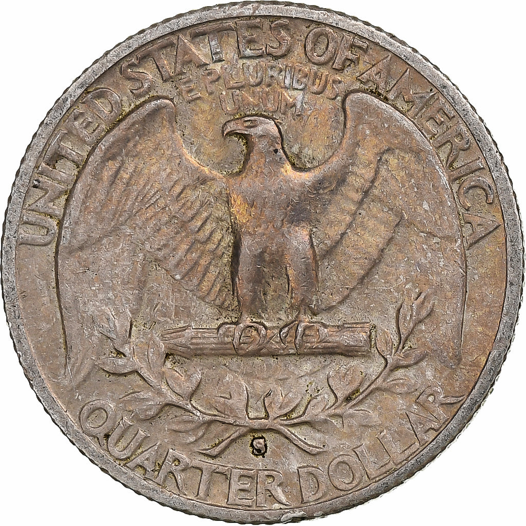 United States, Quarter, Washington, 1941, San Francisco, Silver, VF(30-35)