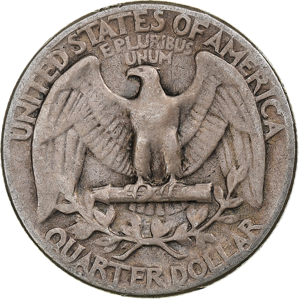 Estados Unidos, Quarter, Washington, 1944, Philadelphia, Plata, BC+, KM:164