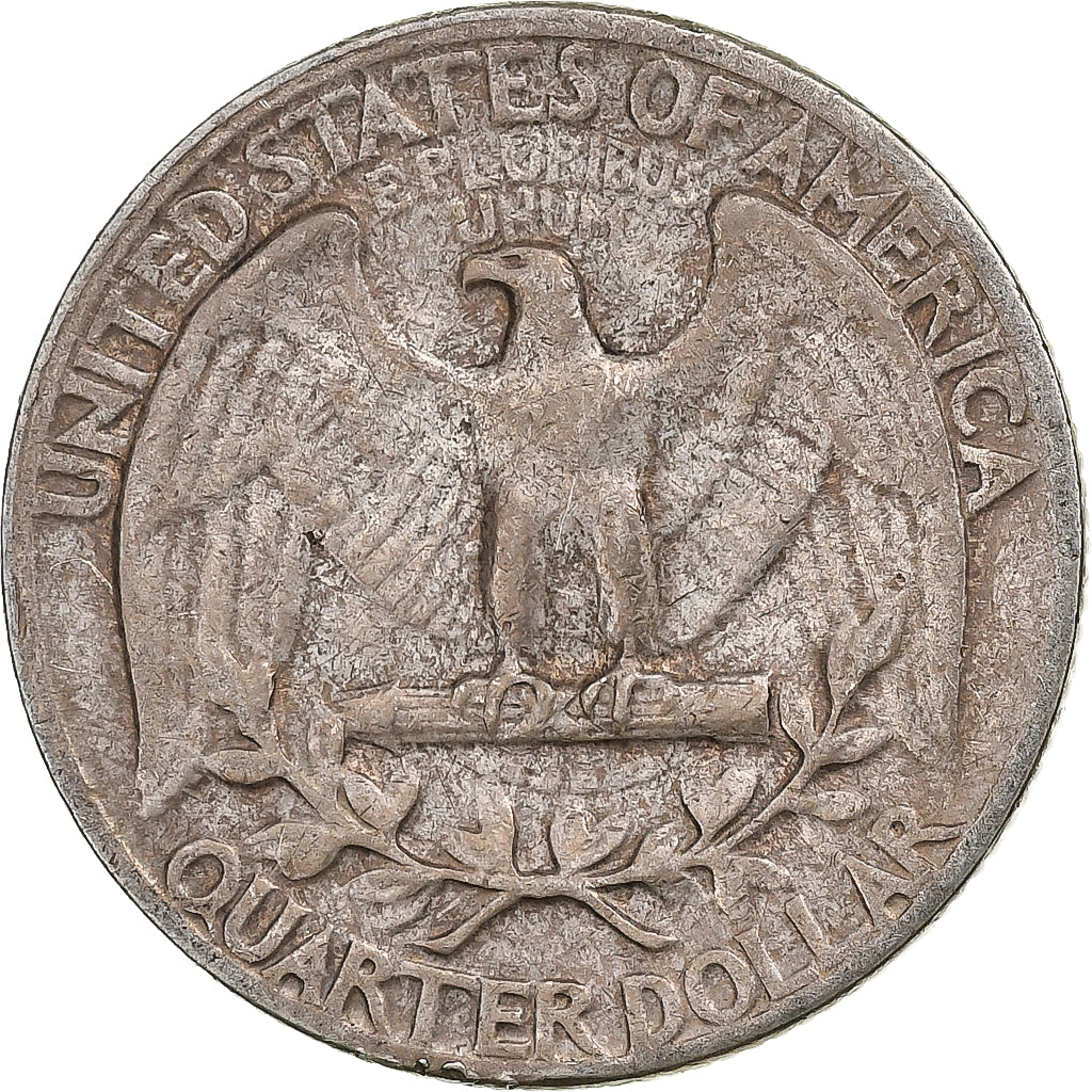 Estados Unidos, Quarter, Washington, 1954, Philadelphia, Plata, BC+, KM:164