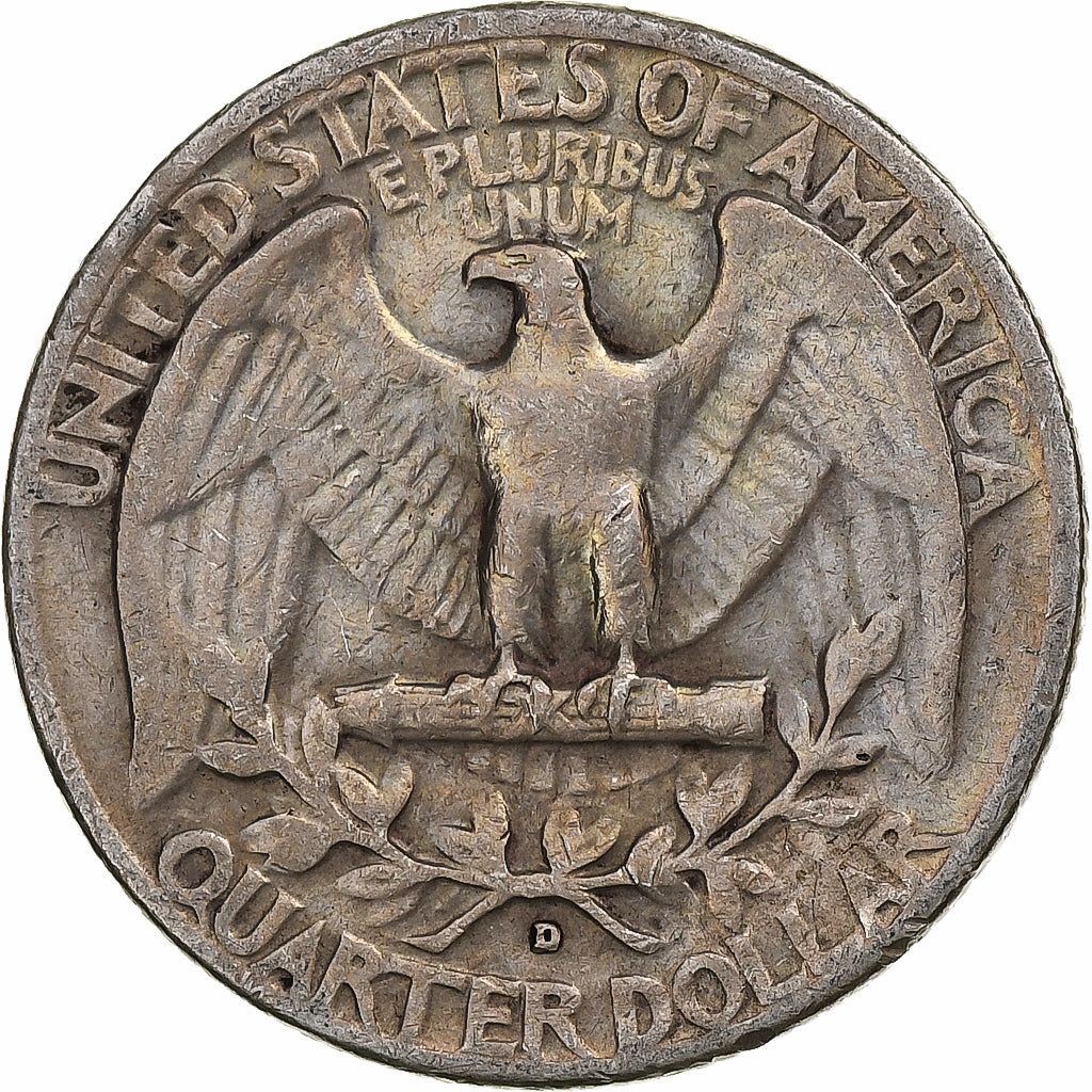 Estados Unidos da América, Quarter, Washington, 1954, Denver, Prata, EF(40-45)