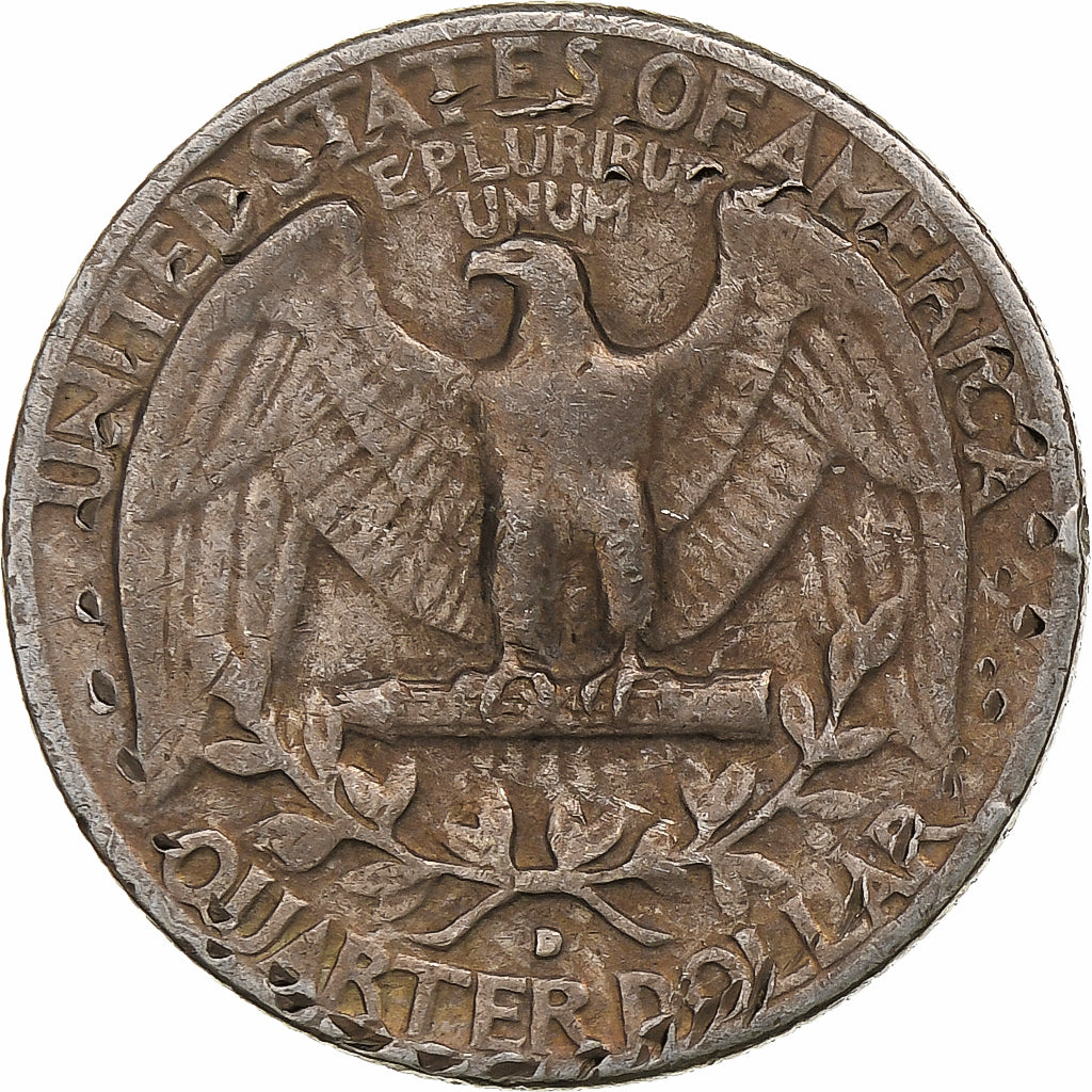 United States, Quarter, Washington, 1958, Denver, Silver, VF(30-35), KM:164