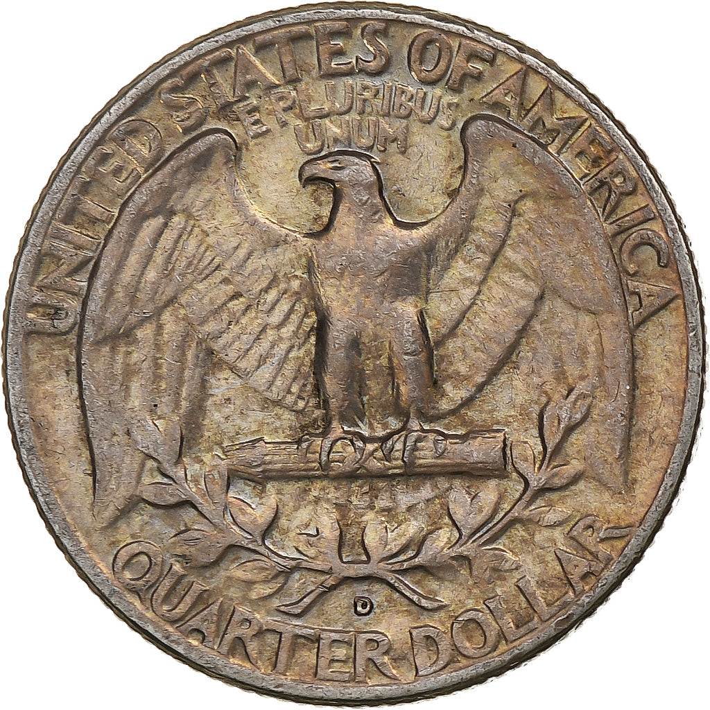 United States, Quarter, Washington, 1962, Denver, Silver, EF(40-45), KM:164