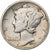 Vereinigte Staaten, Dime, Mercury, 1937, Denver, Silber, S+, KM:140