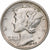 United States, Dime, Mercury, 1942, San Francisco, Silver, EF(40-45), KM:140