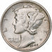 United States, Dime, Mercury, 1942, San Francisco, Silver, EF(40-45), KM:140