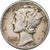 United States, Dime, Mercury, 1943, Denver, Silver, VF(30-35), KM:140