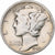 United States, Dime, Mercury, 1944, Philadelphia, Silver, VF(30-35), KM:140