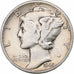 Estados Unidos, Dime, Mercury, 1944, Philadelphia, Plata, BC+, KM:140