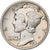 Estados Unidos, Dime, Mercury, 1917, Philadelphia, Plata, MBC, KM:140