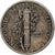 Estados Unidos, Dime, Mercury, 1918, Denver, Plata, MBC, KM:140