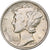 United States, Dime, Mercury, 1942, Philadelphia, Silver, EF(40-45), KM:140