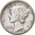 United States, Dime, Mercury, 1943, San Francisco, Silver, EF(40-45), KM:140