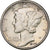 United States, Dime, Mercury, 1944, Philadelphia, Silver, AU(50-53), KM:140