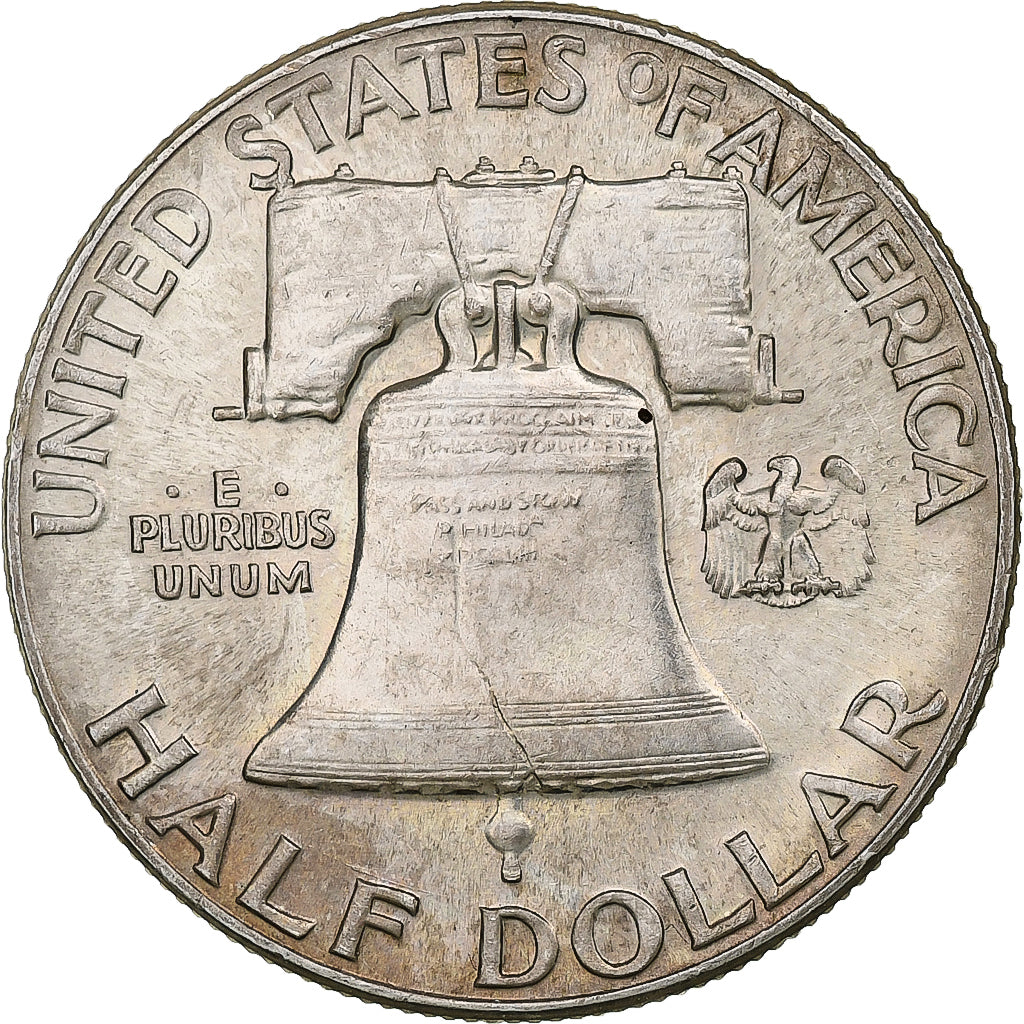 États-Unis, Half Dollar, Benjamin Franklin, 1949, Philadelphie, Argent, TTB