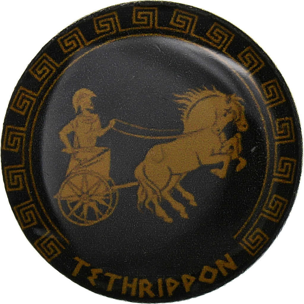 Griechenland, betaalpenning, Ancient Olympic Sport, Tethrippon, Kupfer-Nickel