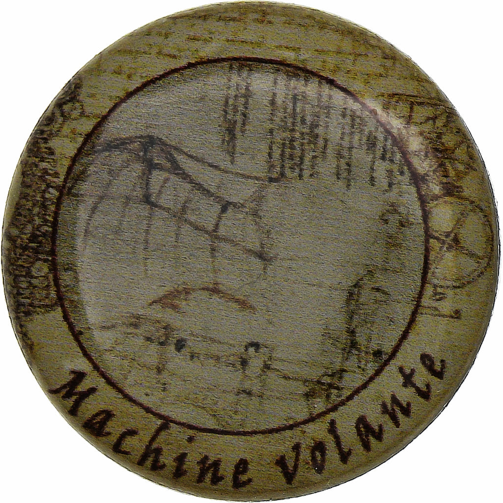 Italie, Jeton, Machine volante, Aluminium, TTB