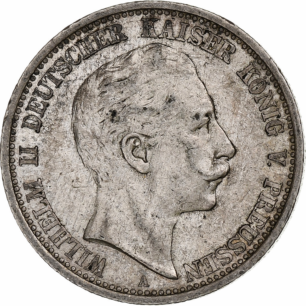 Germany, Kingdom of Prussia, Wilhelm II, 2 Mark, 1907, Berlin, Silver
