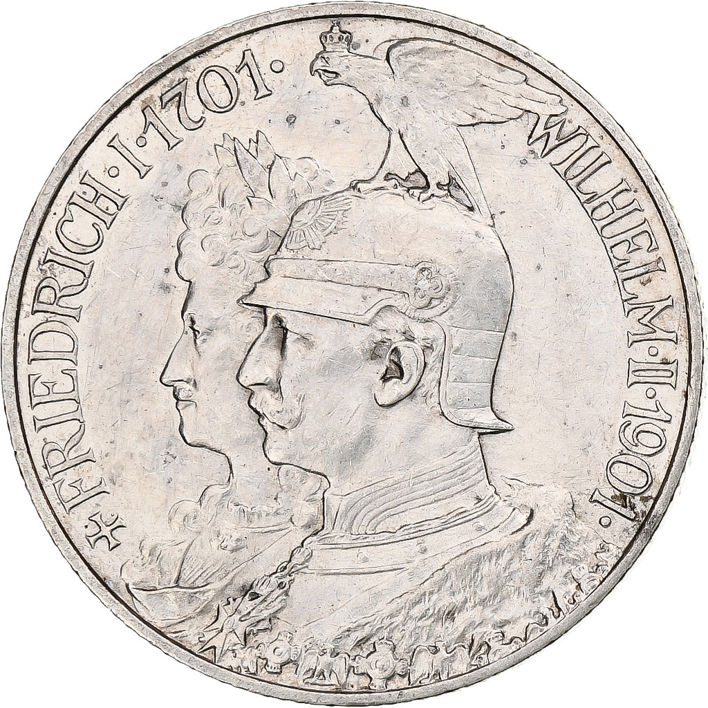 Deutschland, Kingdom of Prussia, Wilhelm II, 2 Mark, 1901, Berlin, Silber, SS+