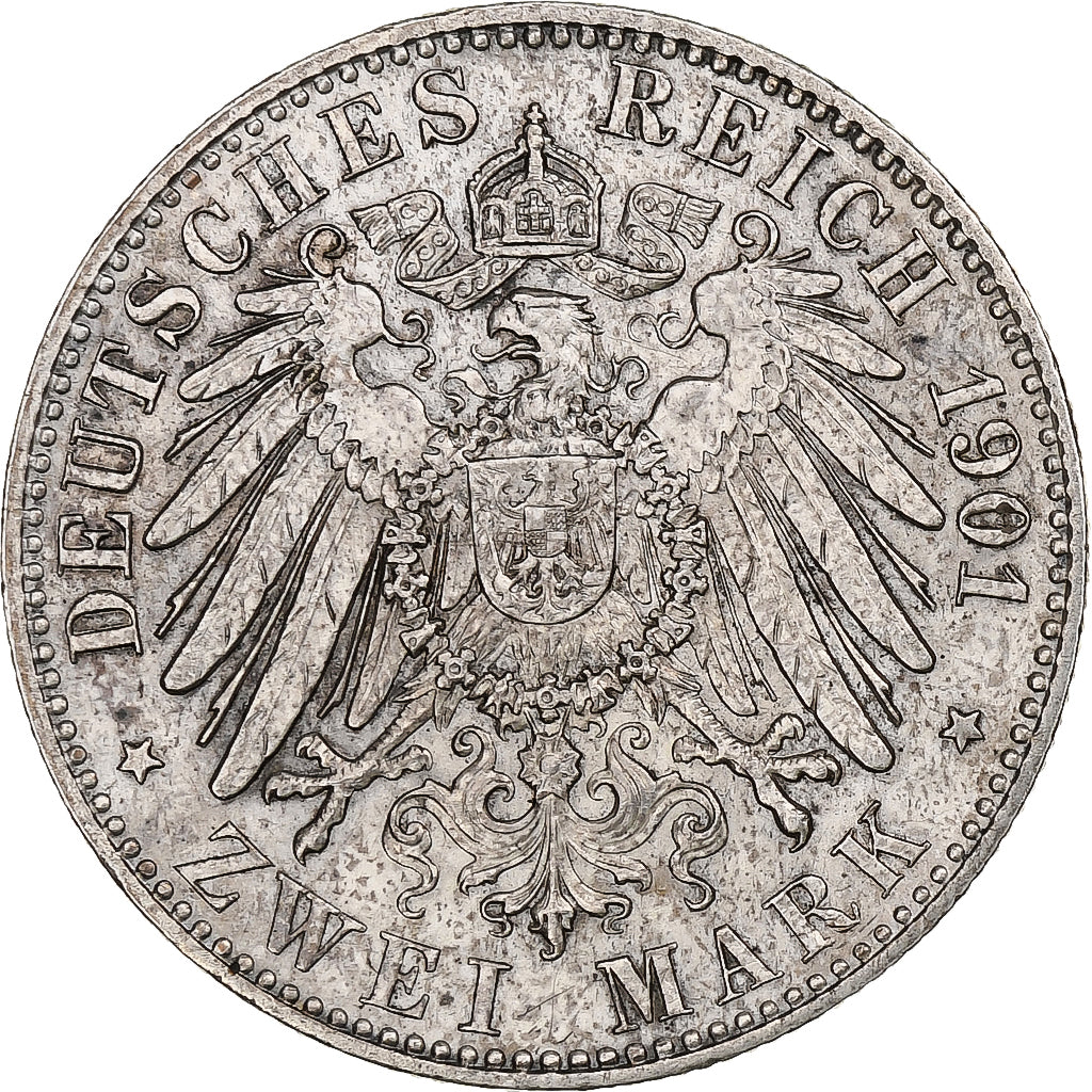 Deutschland, Kingdom of Prussia, Wilhelm II, 2 Mark, 1901, Berlin, Silber, SS+