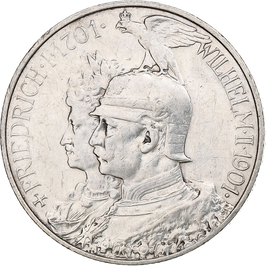 Germany, Kingdom of Prussia, Wilhelm II, 2 Mark, 1901, Berlin, Silver