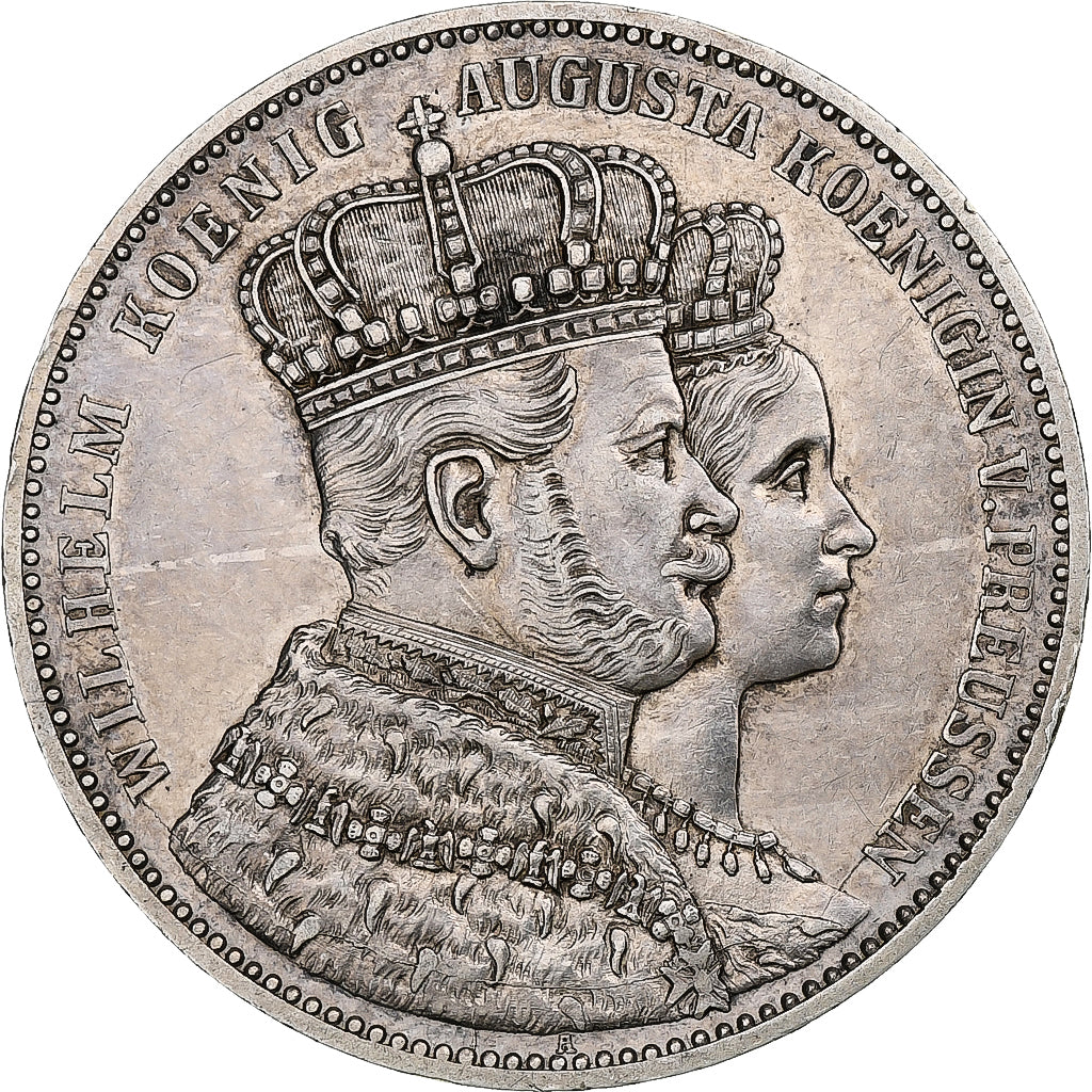 Germany, Kingdom of Prussia, Wilhelm I, Thaler, Coronation, 1861, Berlin