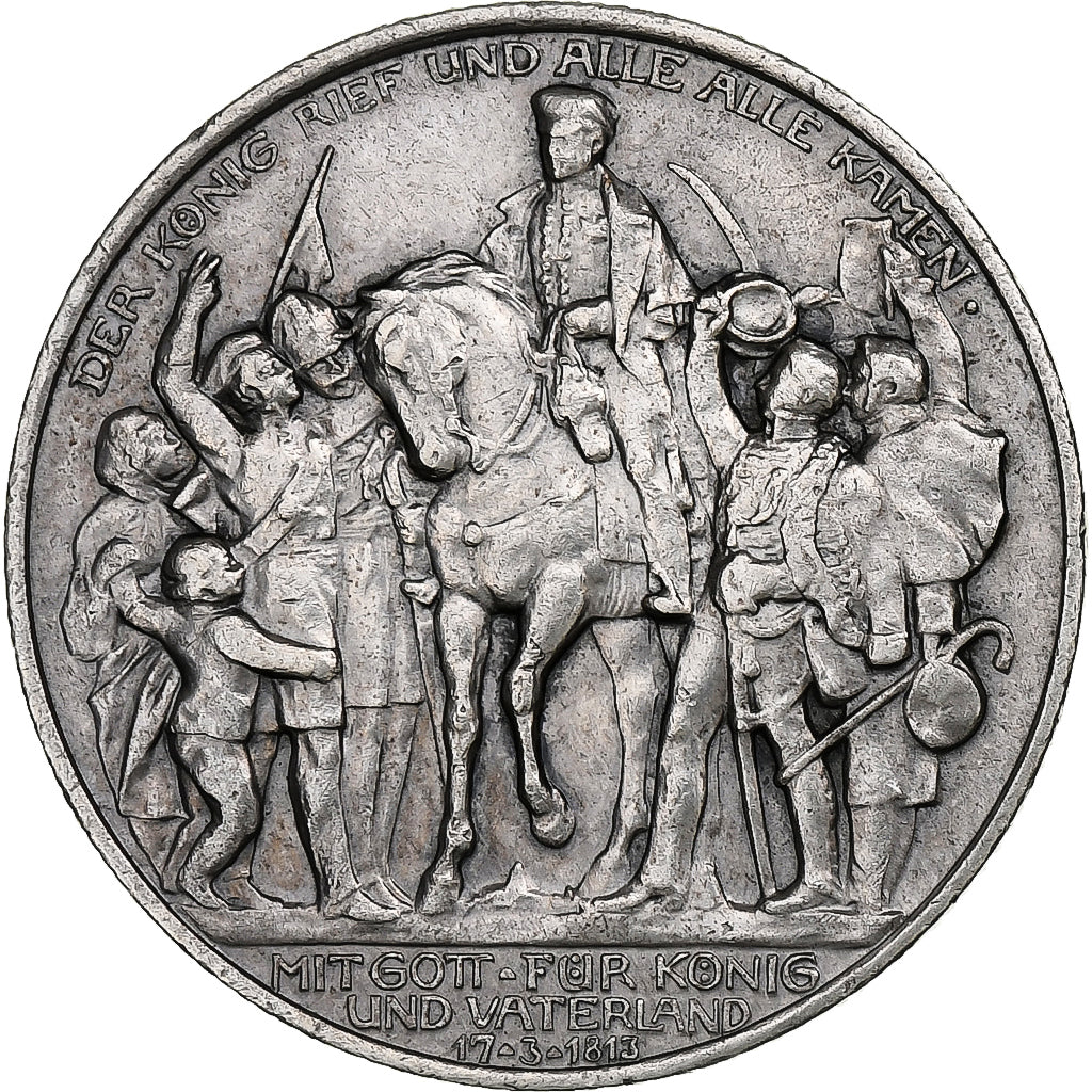 Germany, Wilhelm II, 2 Mark, The King Called, 1913, Berlin, Silver, EF(40-45)