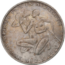 Germany, 10 Mark, Munich Olympics, 1972, Munich, Silver, AU(55-58), KM:132