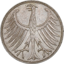 Alemania, 5 Mark, 1971, Munich, Plata, MBC, KM:112