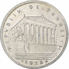 Áustria, Schilling, 1925, Vienna, Prata, AU(50-53), KM:2840