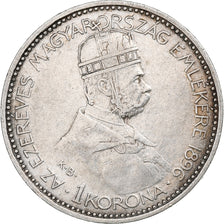 Hungary, Franz Joseph I, Korona, Ferenc József, 1896, Kremnica, Silver