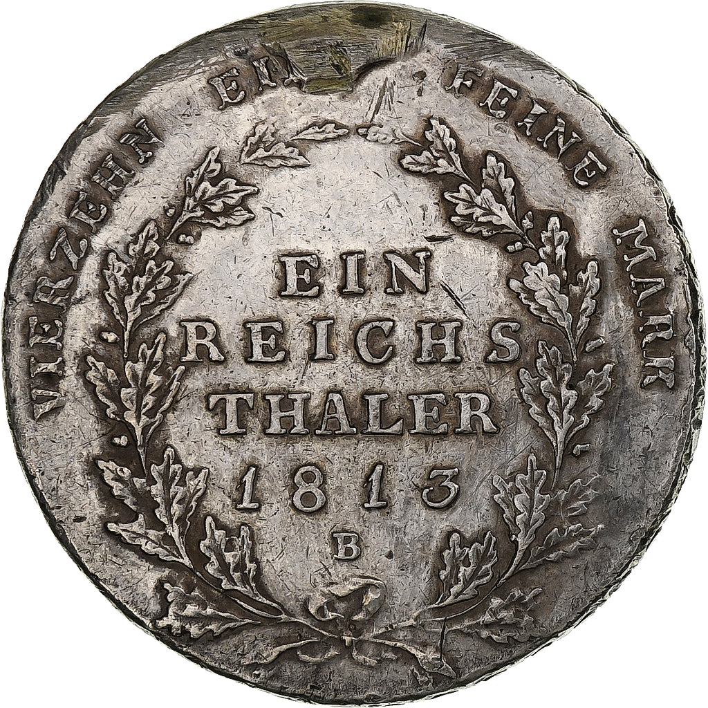 Germany, Friedrich Wilhelm III, Thaler, 1813, Wroclaw, Silver, VF(30-35), KM:387