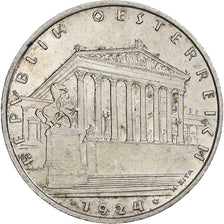 Austria, Schilling, 1924, Vienna, Silver, AU(55-58), KM:2835