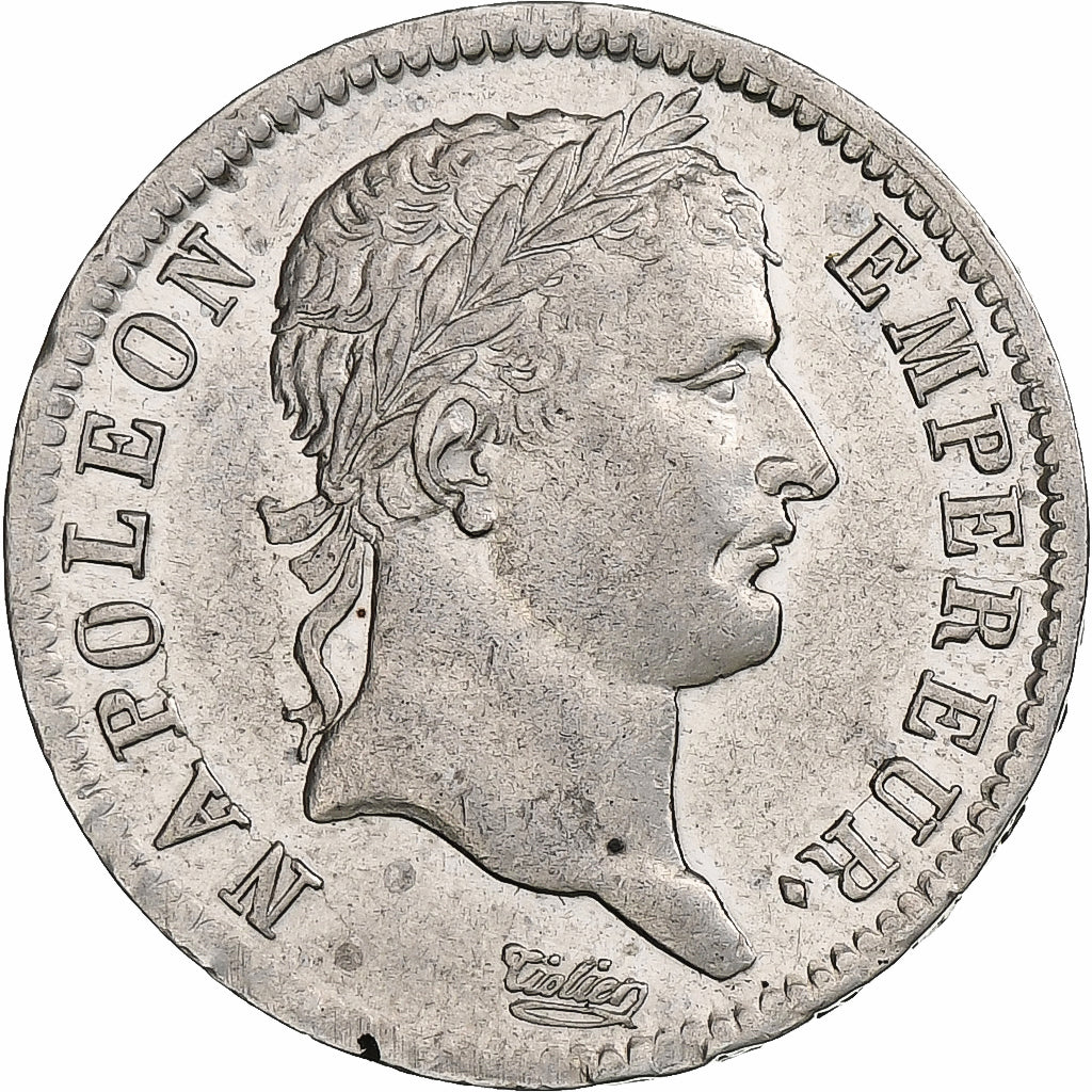 France, Napoleon I, Franc, 1808, Paris, Silver, EF(40-45), Gadoury:446, KM:682.1