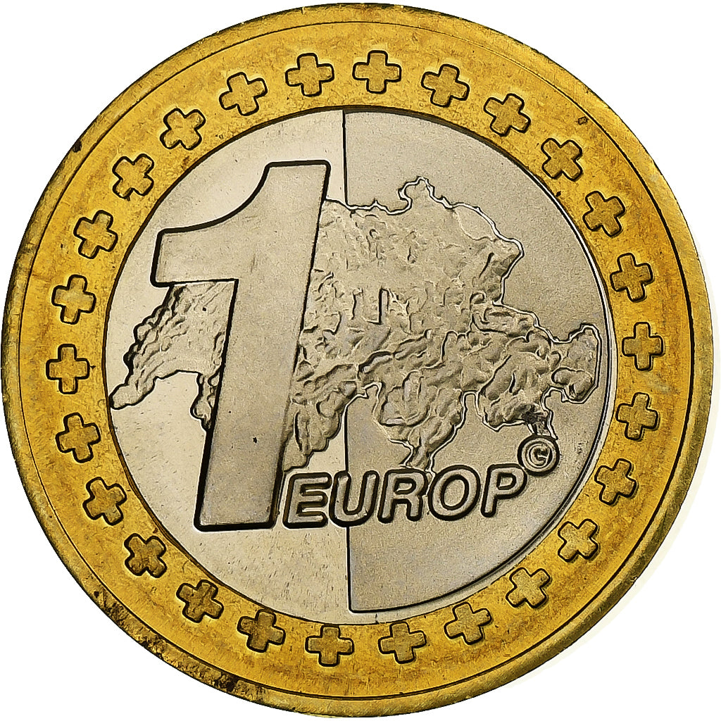 Suisse, Euro, Fantasy euro patterns, Essai-Trial, BE, 2003, Bimétallique, FDC