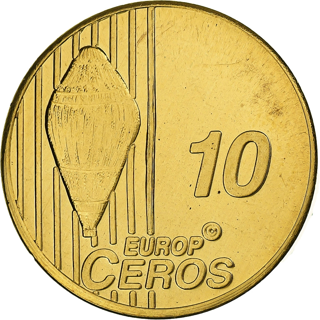 Suiza, 10 Euro Cent, Fantasy euro patterns, Essai-Trial, Prueba, 2003, Latón