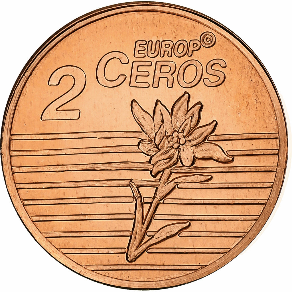 Svizzera, 2 Euro Cent, Fantasy euro patterns, Essai-Trial, FS, 2003, Rame, FDC