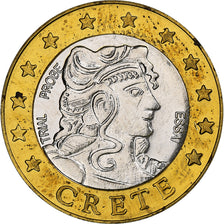 Crete, 2 Euro, Fantasy euro patterns, Essai-Trial, Proof, 2004, Bi-Metallic