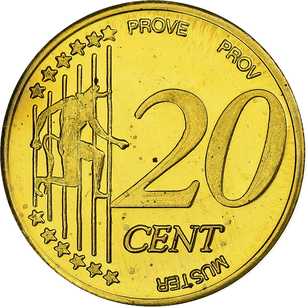 Creta, 20 Euro Cent, Fantasy euro patterns, Essai-Trial, FS, 2004, Ottone, FDC