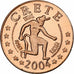 Creta, Euro Cent, Fantasy euro patterns, Essai-Trial, Prueba, 2004, Cobre, FDC