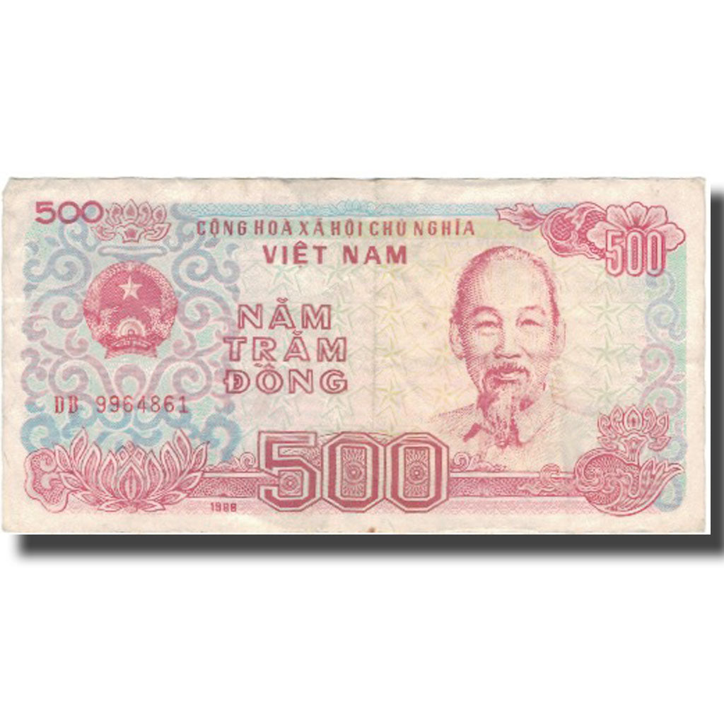 Billet, Viet Nam, 500 D<ox>ng, 1988, KM:101a, TB+