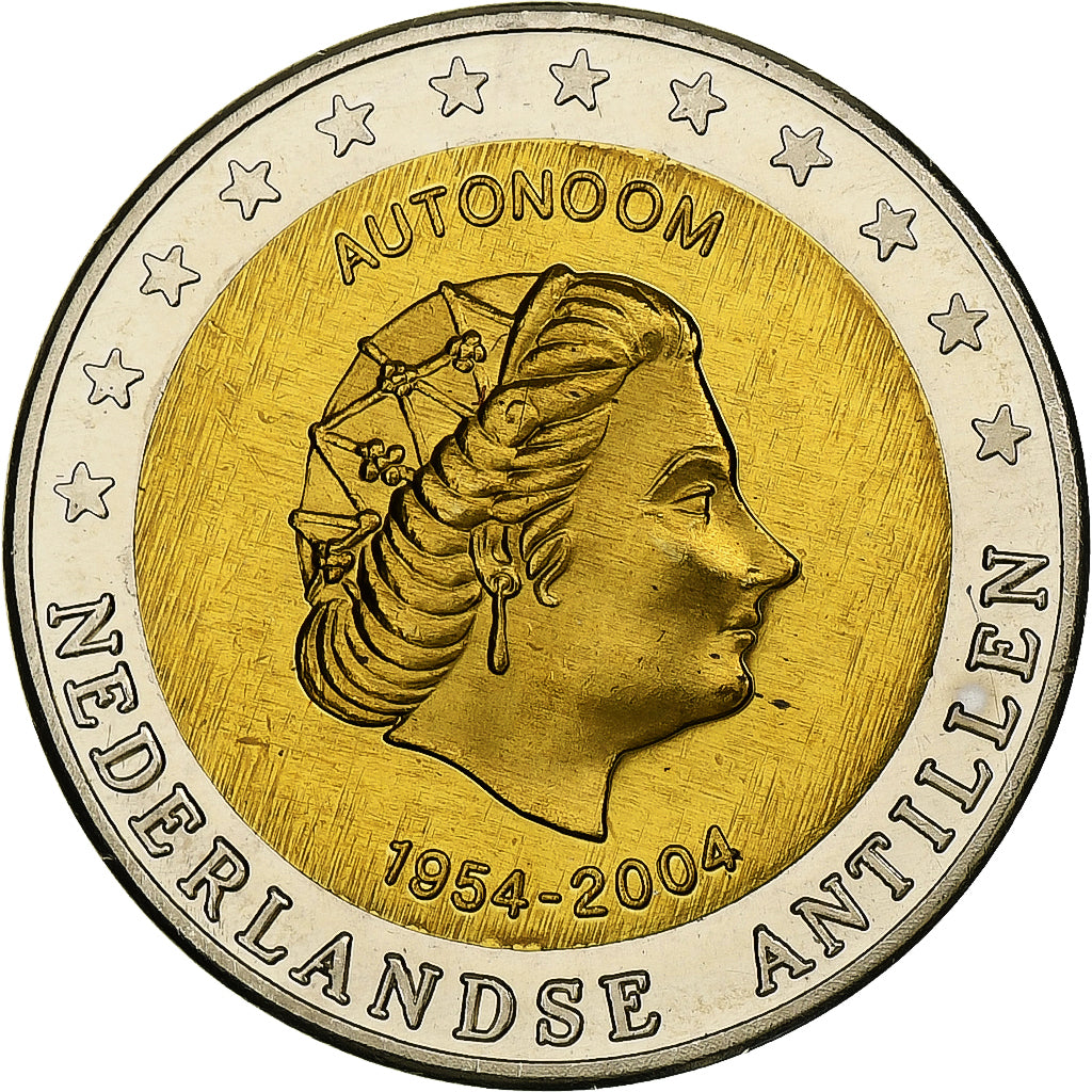 Nederlandse Antillen, 2 Euro, Fantasy euro patterns, Essai-Trial, Proof, 2004