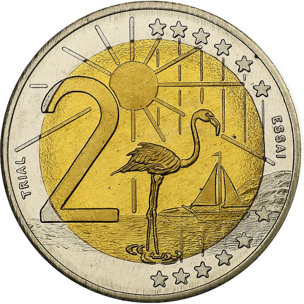 Nederlandse Antillen, 2 Euro, Fantasy euro patterns, Essai-Trial, Proof, 2004