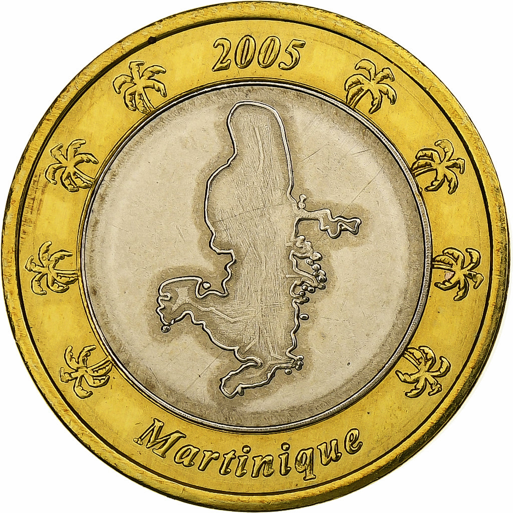 Martinique, Euro, Fantasy euro patterns, Essai-Trial, BE, 2005, Bimétallique