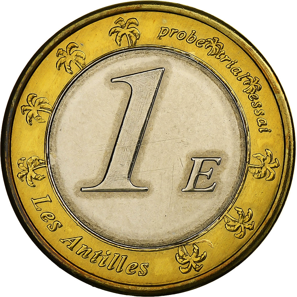 Martinique, Euro, Fantasy euro patterns, Essai-Trial, BE, 2005, Bimétallique
