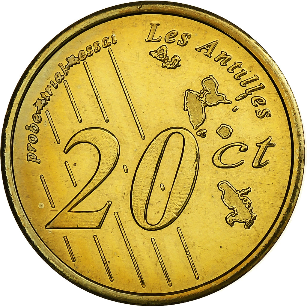 Martinica, 20 Euro Cent, Fantasy euro patterns, Essai-Trial, Prueba, 2005